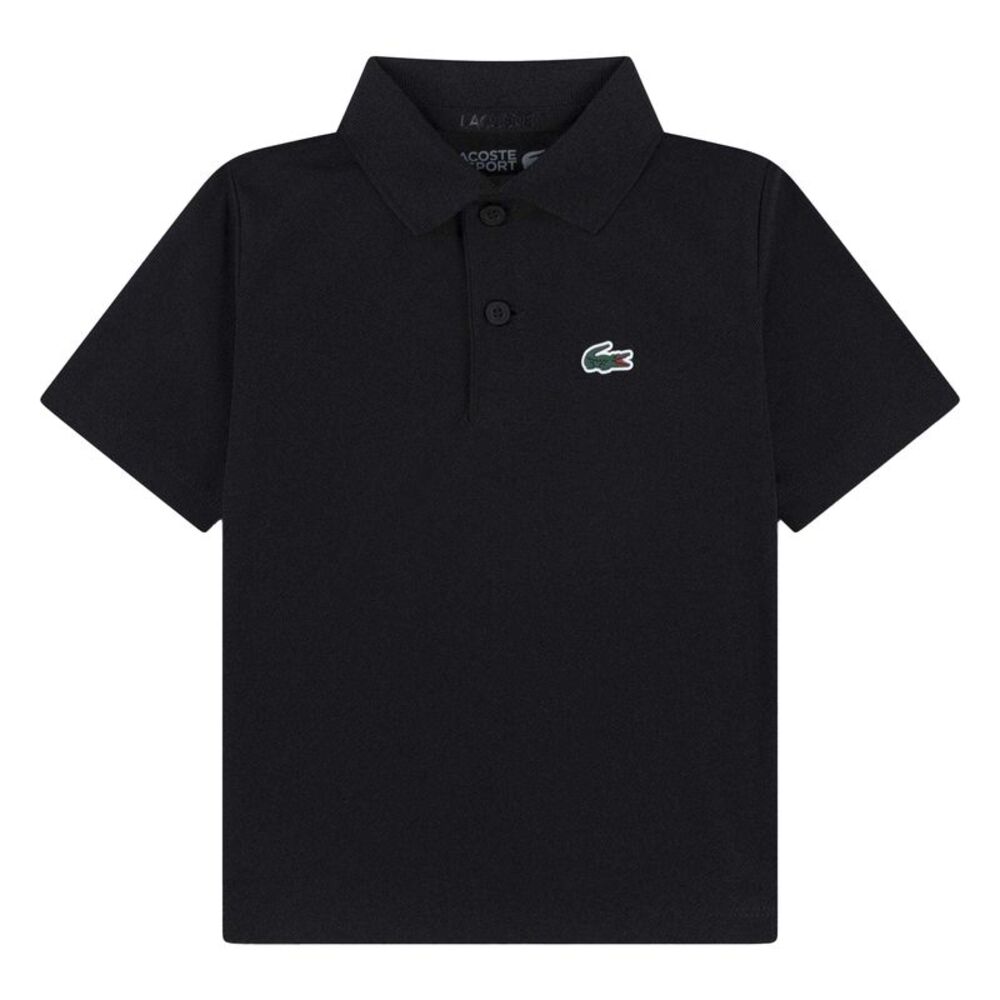 Lacoste Childrens/Kids Sport Embroidered Logo Polo Shirt / Black
